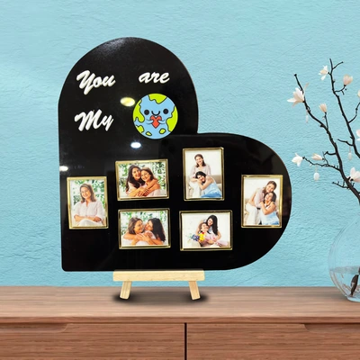 Heart-Shaped Customizable Frame for Mom